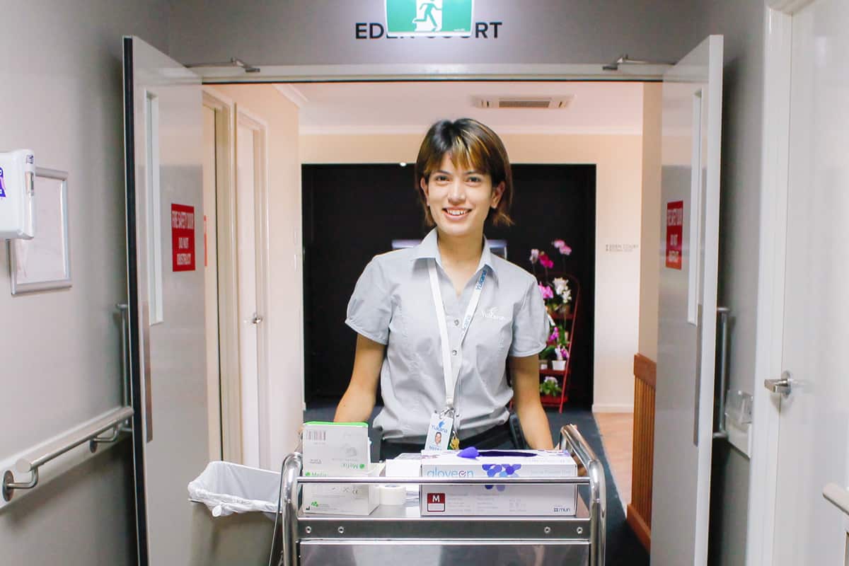 Meera at work at Yukana