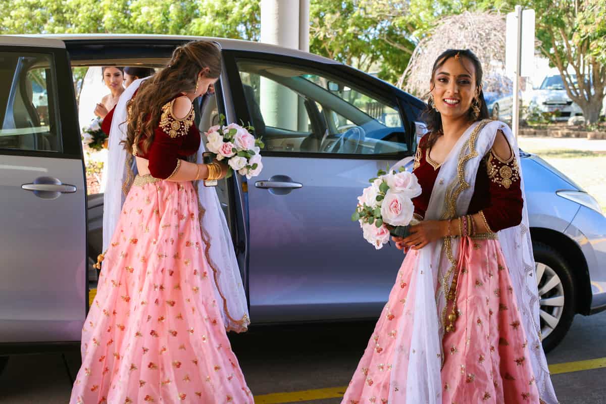 Bride arriving at Yukana