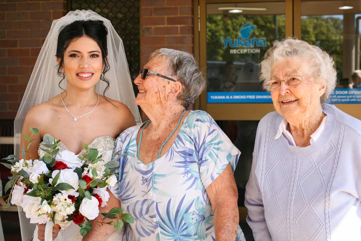 Bride with Yukana residents