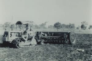 Yukana resident, Richard, in his younger days on the farm