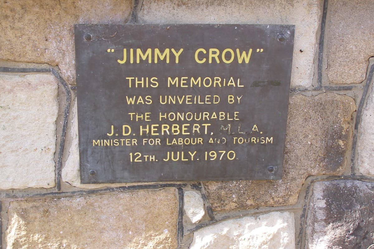Jimmy Crow memorial sign