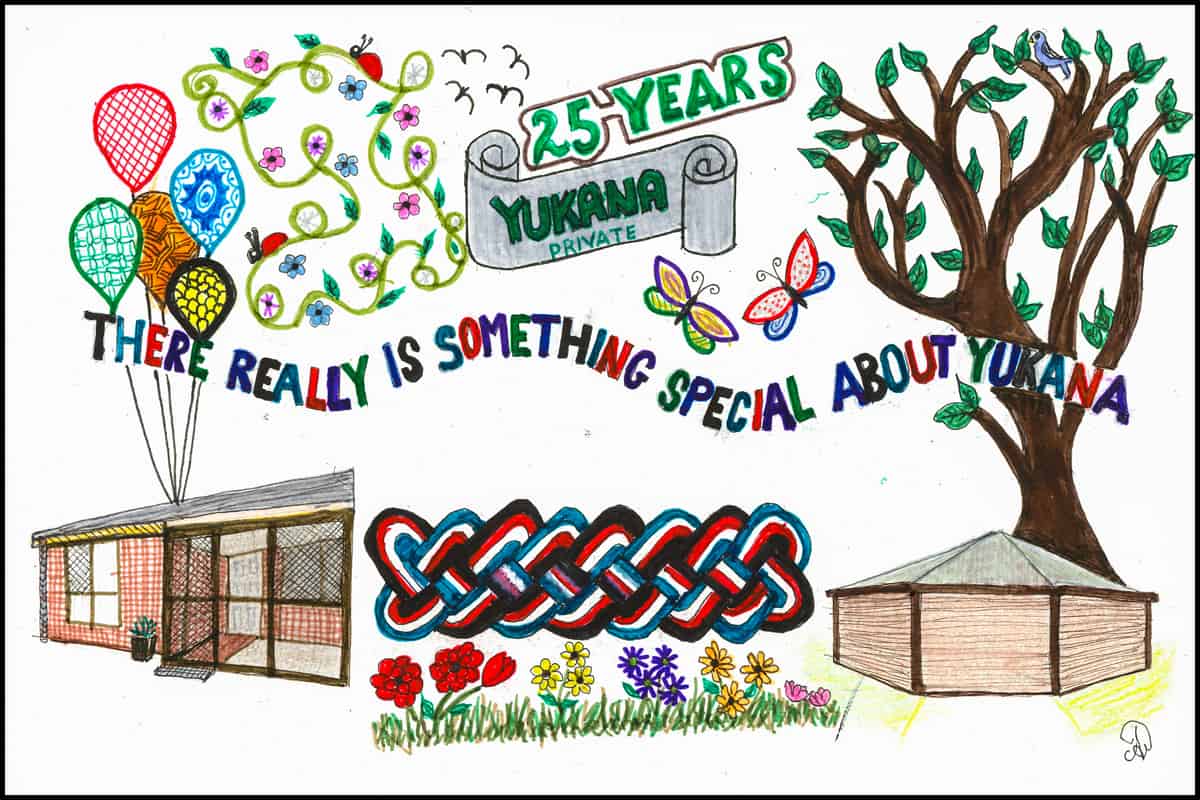 Artwork provided by a Yukana resident