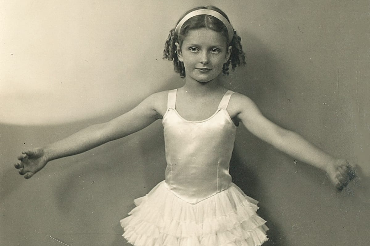 Yukana resident, Alma, learning ballet as a child