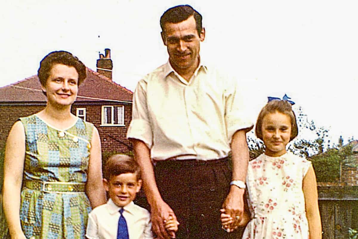 Alma, her husband Frank and their two children